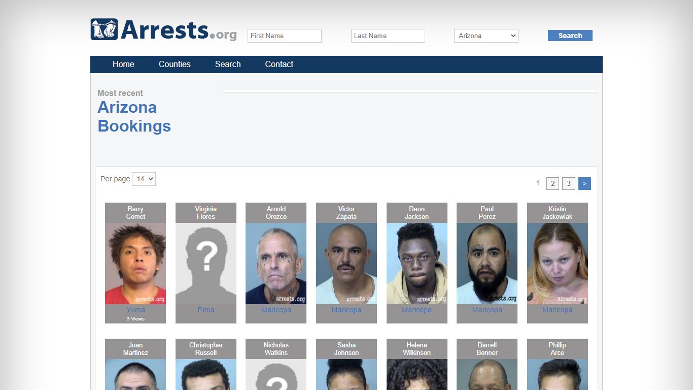 Arizona Arrests and Inmate Search